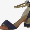 Marco Tozzi Sandales à Talons Sandales Femme Bleu Marine