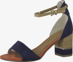 Marco Tozzi Sandales à Talons Sandales Femme Bleu Marine