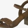 Marco Tozzi Sandales à Talons Sandales à Lanières Femme Marron