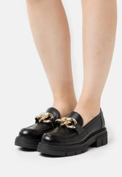 Marco Tozzi Mocassins - Black/Gold