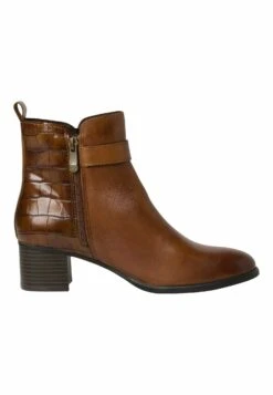 Marco Tozzi Boots À Talons - Cognac Comb -Chaussures Élégance Vente e9e697b7c66f46468403404d64c18d51