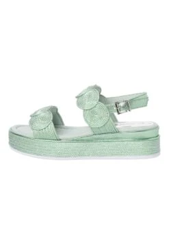 Marco Tozzi Sandales À Plateforme - Mint Metallic