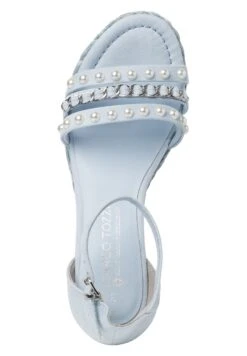 Marco Tozzi By Guido Maria Kretschmer - Sandales Compensées - Lt Blue -Chaussures Élégance Vente f825ca735f2f4edb92755f6057124f02