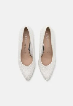 Marco Tozzi Escarpins À Talons Hauts - White Comb -Chaussures Élégance Vente f973d4be7a6b4db9869afbc736bbb79f